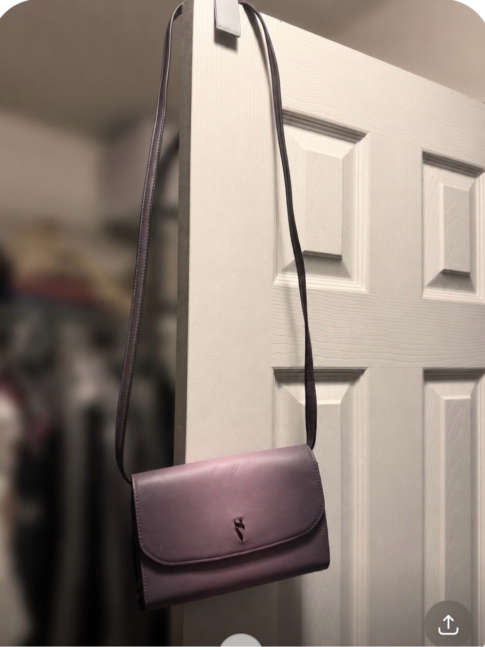 Stylish Lavender Crossbody Shoulder Bag